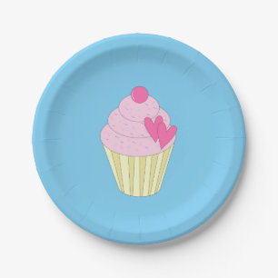 illusima Design Blue Paper Plate