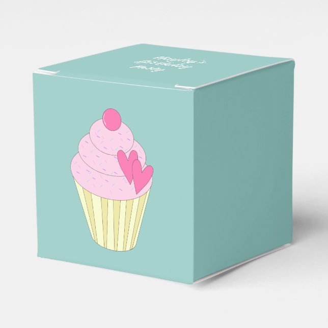 illusima Design Turquoise Favour Box (Front Side)