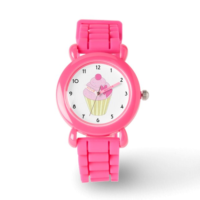 illusima Glitter Pink Kids Watch (Front)