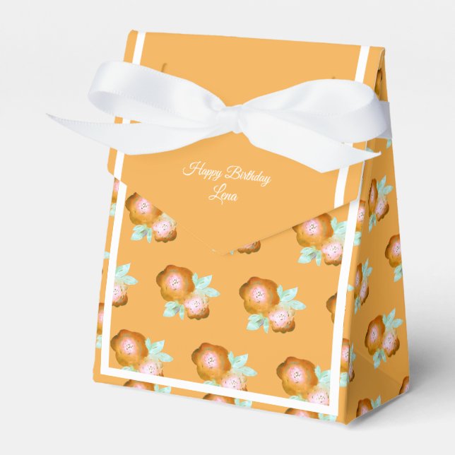 illusima Golden Roses Birthday Gift/ Favour Box (Front Side)