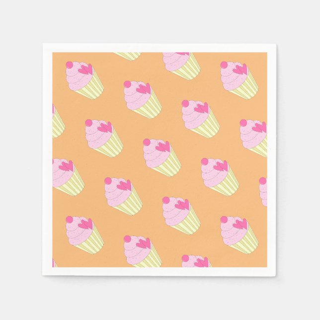 illusima Orange Serviette/ Napkin (Front)
