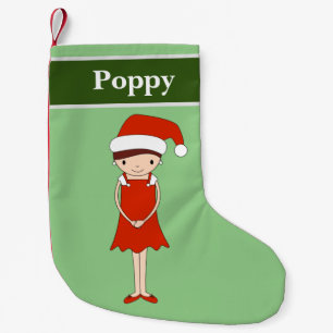 illusima Poppy Elf Christmas Special Small Christmas Stocking