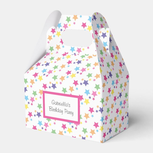 illusima Rainbow Stars Party Favour Box (Front Side)