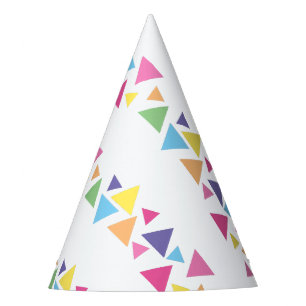 illusima Rainbow Triangles Diagonal Party Hat