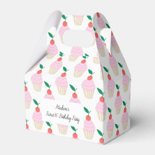 illusima Strawberry Frosting Cupcakes Sweet 16 Favour Box