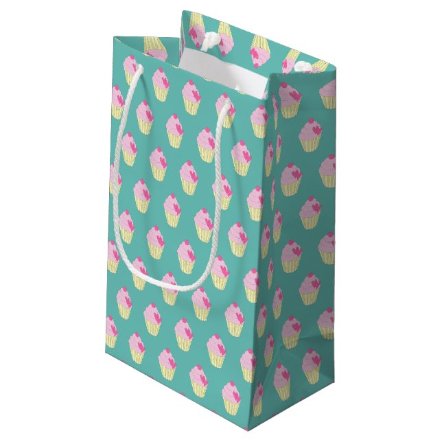 illusima Turquoise Small Gift Bag (Back Angled)
