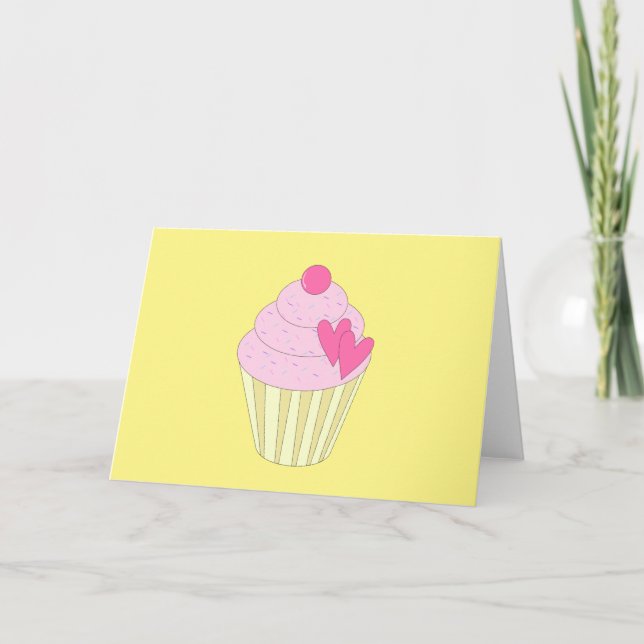 illusima Yellow Landscape Greeting Card (Front)