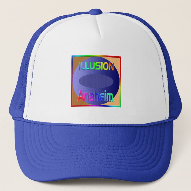 "ILLUSION Anaheim" Hat! Trucker Hat (Front)