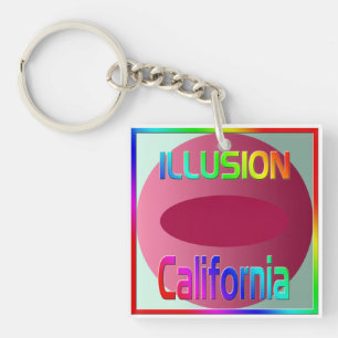 "ILLUSION California" Keychain