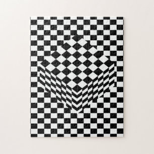 Illusion Chequerboard Jigsaw Puzzle