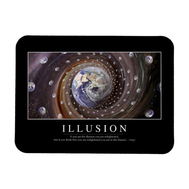 Illusion: Inspirational Quote Magnet (Horizontal)