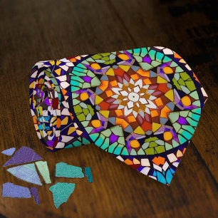 Illusion Mosaic - Colourful Talking Point Carnival Tie