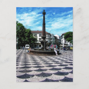 Illusion Tiles Art : Funchal, Madeira (Portugal) Postcard
