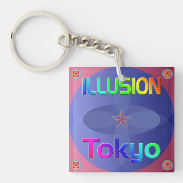 "ILLUSION Tokyo" Keychain! Key Ring (Front)