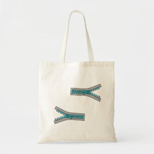 Illusion Zip Design Tote Bag