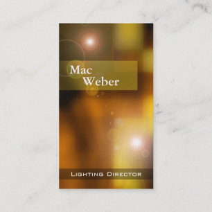 Illusions - Lighting Director Tech Lighting Design Business Card