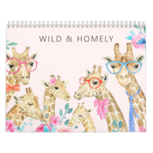 Illustrated Animal Family Calendar