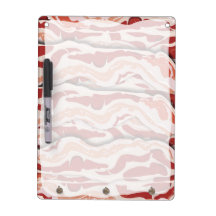 Illustrated Bacon Pattern Design Fun Breakfast