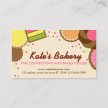 Illustrated Bakery Business Card