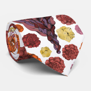 Illustrated Bearded Lady Tie