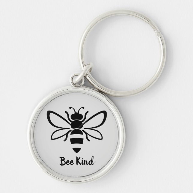 Illustrated bee   key ring (Front)