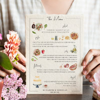 Illustrated Bespoke | Wedding Menu