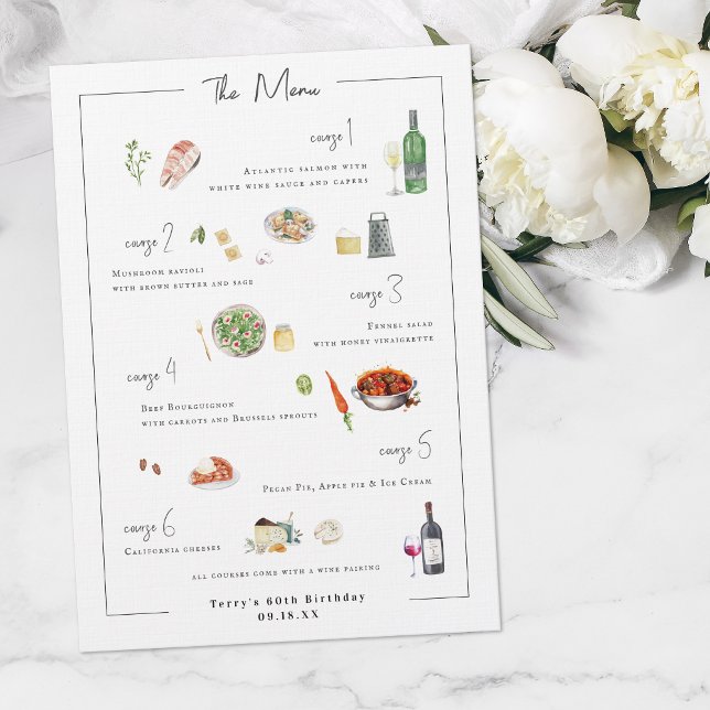 Illustrated Bespoke | Wedding Menu (Creator Uploaded)