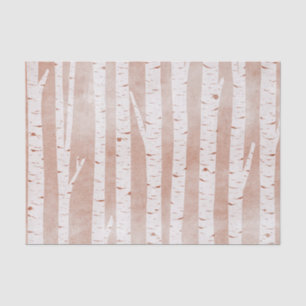 Illustrated Birch Trees Tissue Paper