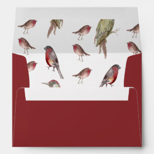 Illustrated bird, lined Envelope