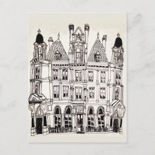 Illustrated Birmingham Building Postcard