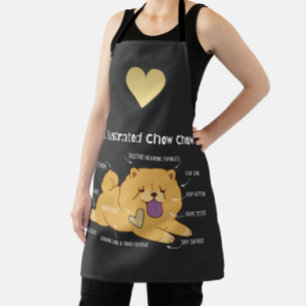 ILLUSTRATED CHOW APRON