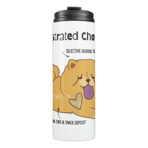 ILLUSTRATED CHOW THERMAL TUMBLER