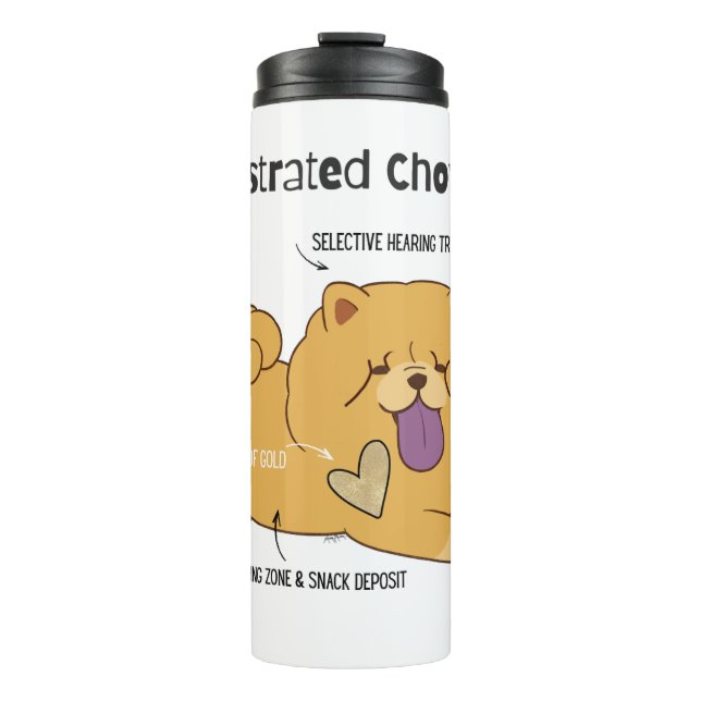 ILLUSTRATED CHOW  THERMAL TUMBLER (Front)