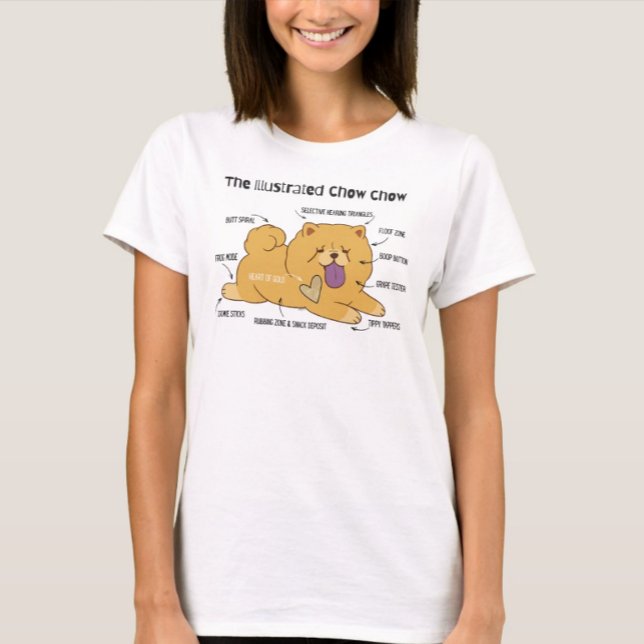 ILLUSTRATED CHOW White  T-Shirt (Creator Uploaded)