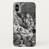 Illustrated Christmas Nativity Scene