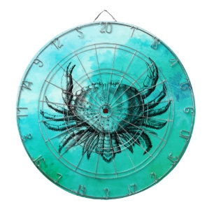 Illustrated Crab (Beach Animal) (Ocean Life) Water Dartboard