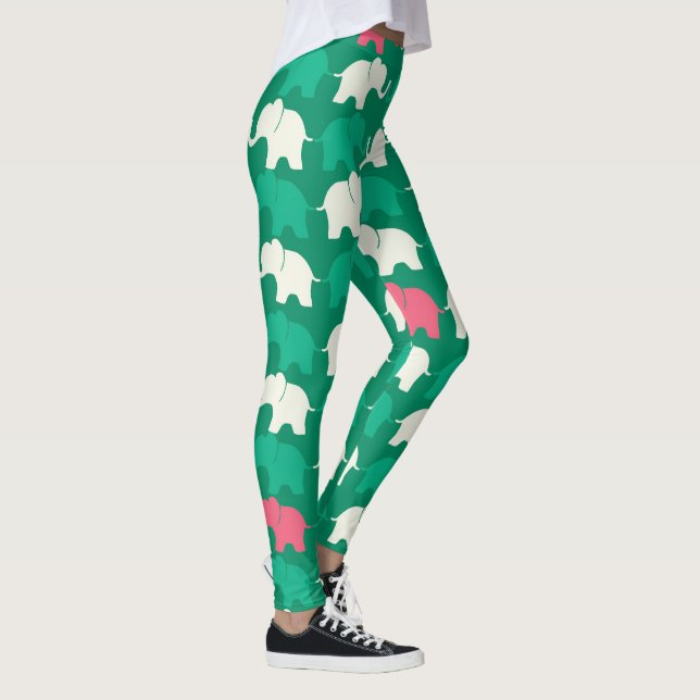 Illustrated elephants leggings (Right)