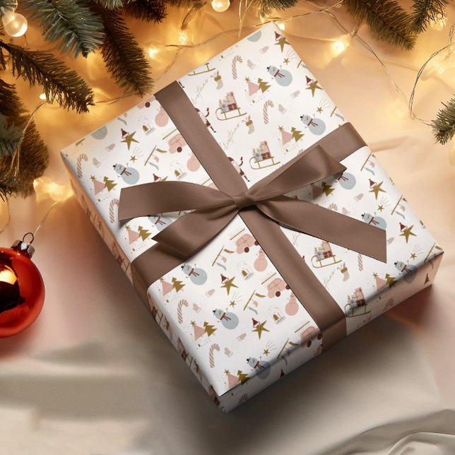 Illustrated festive fun wrapping paper (Creator Uploaded)