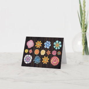 Illustrated Floral Notecard