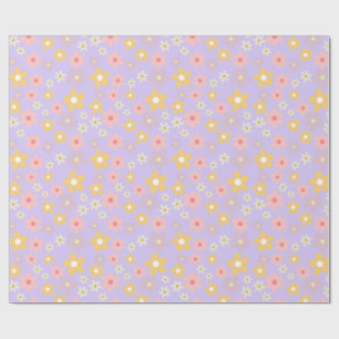 Illustrated Flowers Wrapping Paper