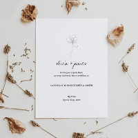 Illustrated hand drawn rose script font wedding
