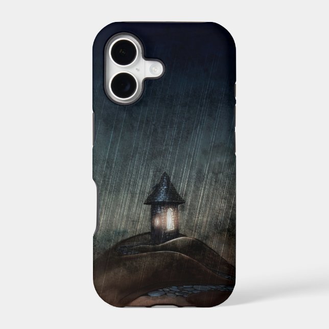 Illustrated iPhone Case. Warm When It Rains. (Back)