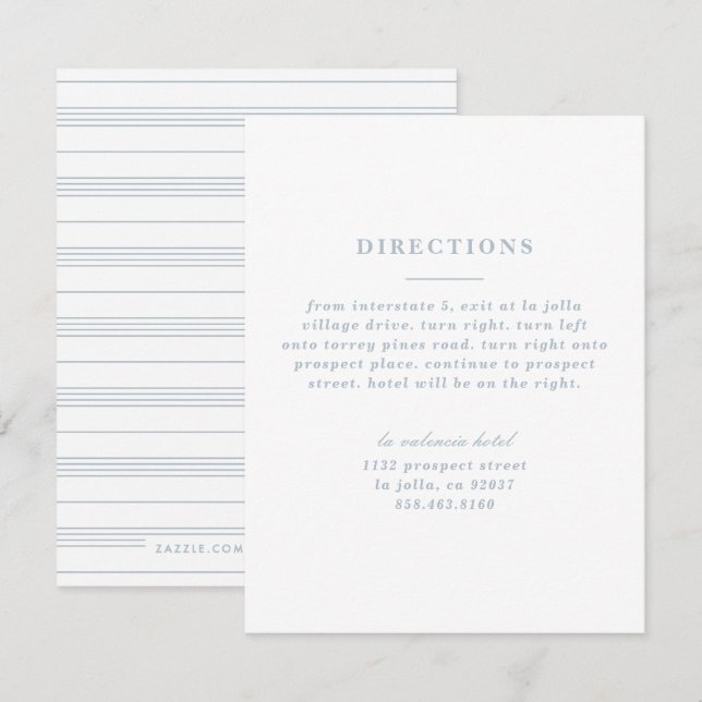 Illustrated Knot Directions Card - Blue (Front/Back)