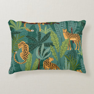 Illustrated Leopard design Decorative Cushion