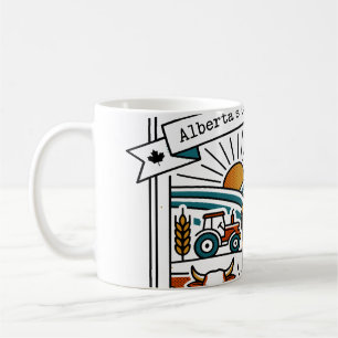 Illustrated Map of Brooks Alberta Canada Coffee Mug