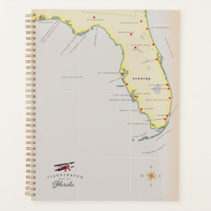 Illustrated map of Florida Planner