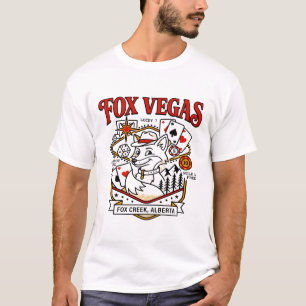 Illustrated Map of Fox Creek Alberta Canada T-Shirt