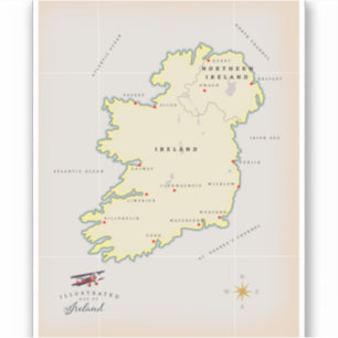 Illustrated Map of Ireland