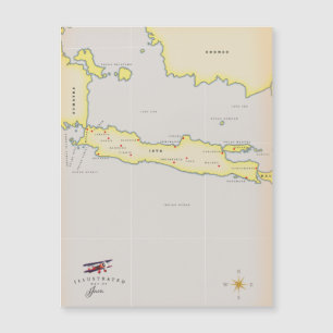 Illustrated map of Java.