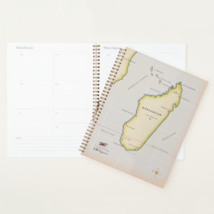 Illustrated map of Madagascar Planner